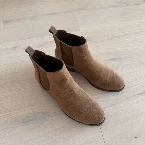 Cole Haan Chelsea Suede Boots Caramel Brown - 8US - Picture 2 of 7